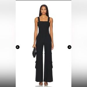 REVOLVE Amanda Uprichard Frida Jumpsuit — Black